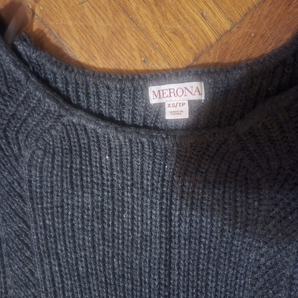 Merona Sweaters - Merona Dark Gray Crew Neck Sweater